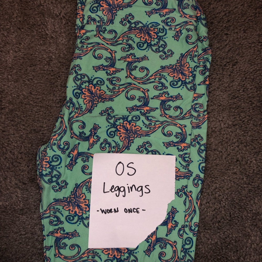 LuLaRoe OS leggings - worn once